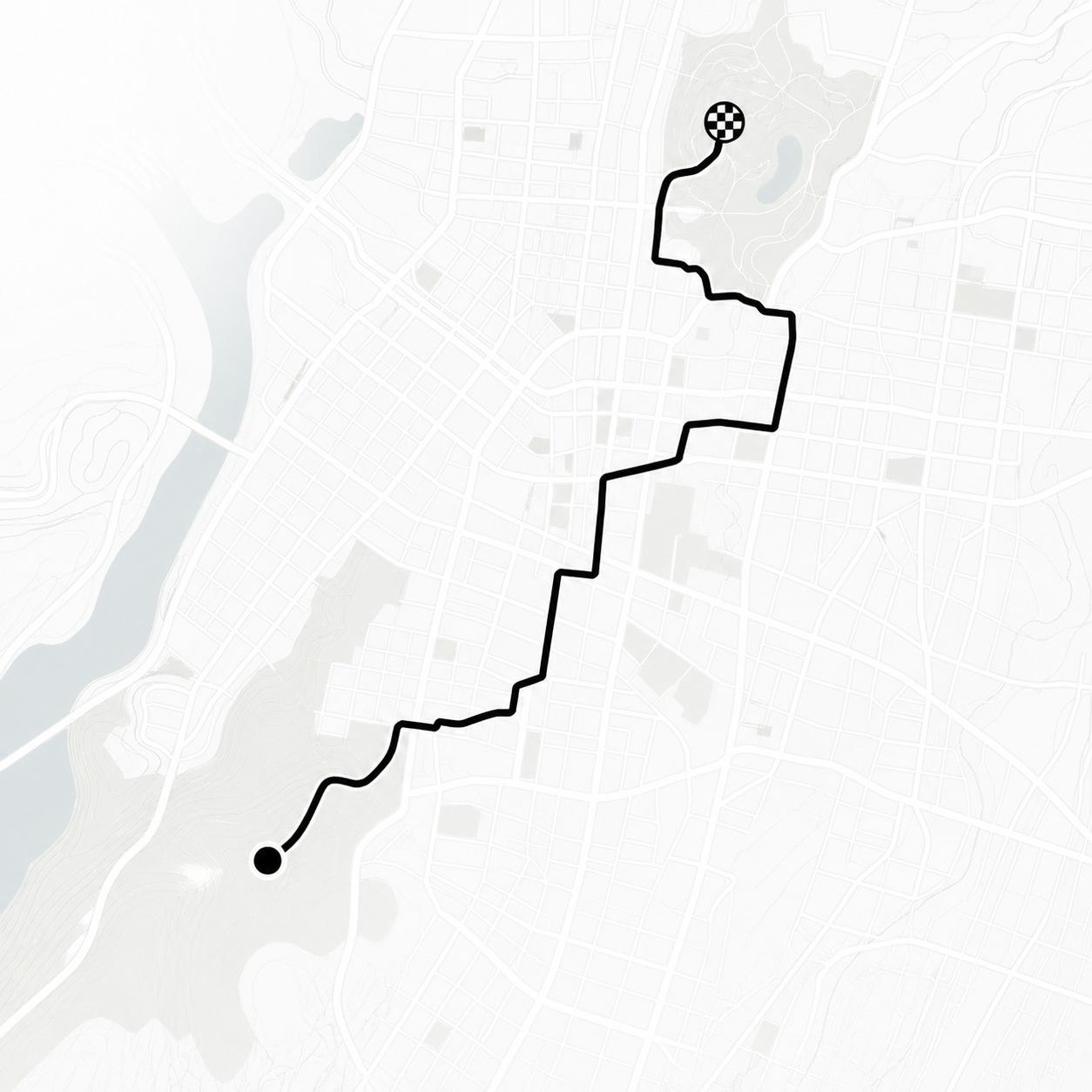 Run route map